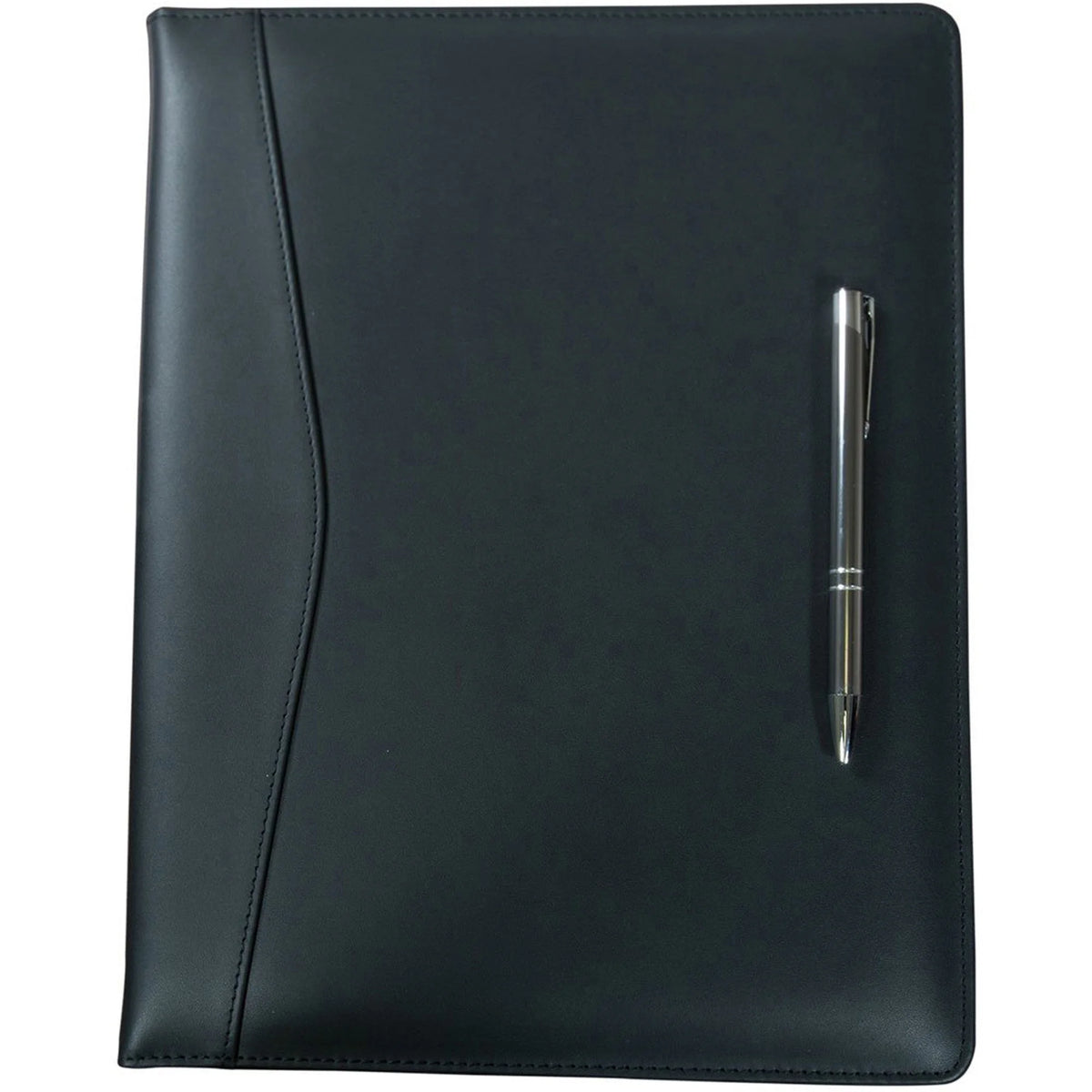 Dacasso Letter Portfolio - 8 1/2’’ x 11’’ - Black - 1 Each - Legal & Jr. Pads