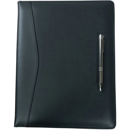 Dacasso Letter Portfolio - 8 1/2’’ x 11’’ - Black - 1 Each - Legal & Jr. Pads