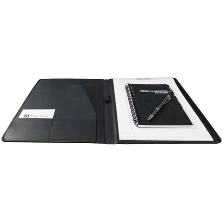 Dacasso Letter Portfolio - 8 1/2’’ x 11’’ - Black - 1 Each - Legal & Jr. Pads