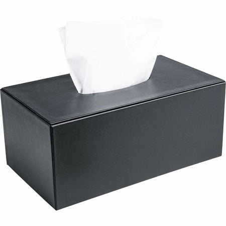 Dacasso Tissue Box Cover: Letter & Legal Sizes - Black - Facial Tissues