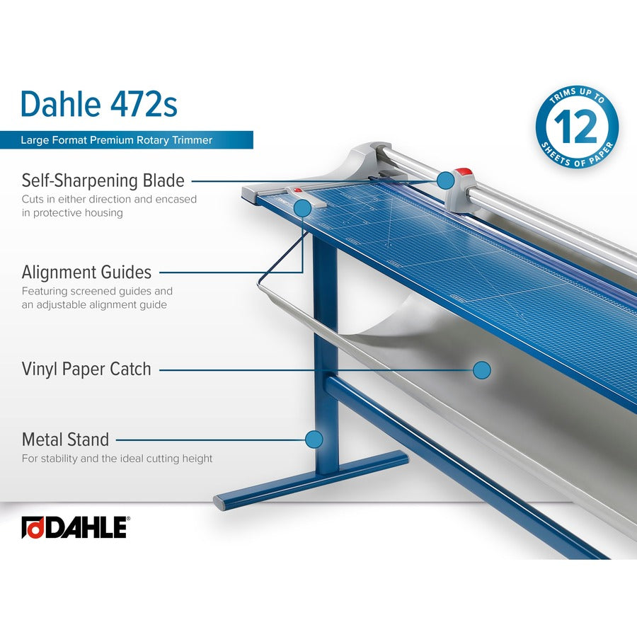Dahle 472s Premium Rotary Trimmer w/stand - Alternate-Image7