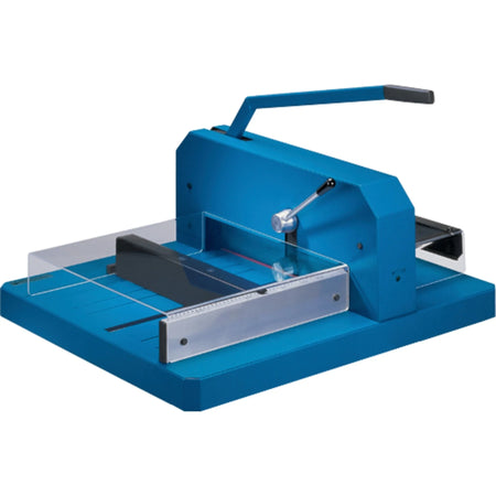 Dahle 848 Professional Stack Cutter: 700-Sheet Capacity 18.63’’ Length Ground Blade - Blue - Paper Trimmers &
