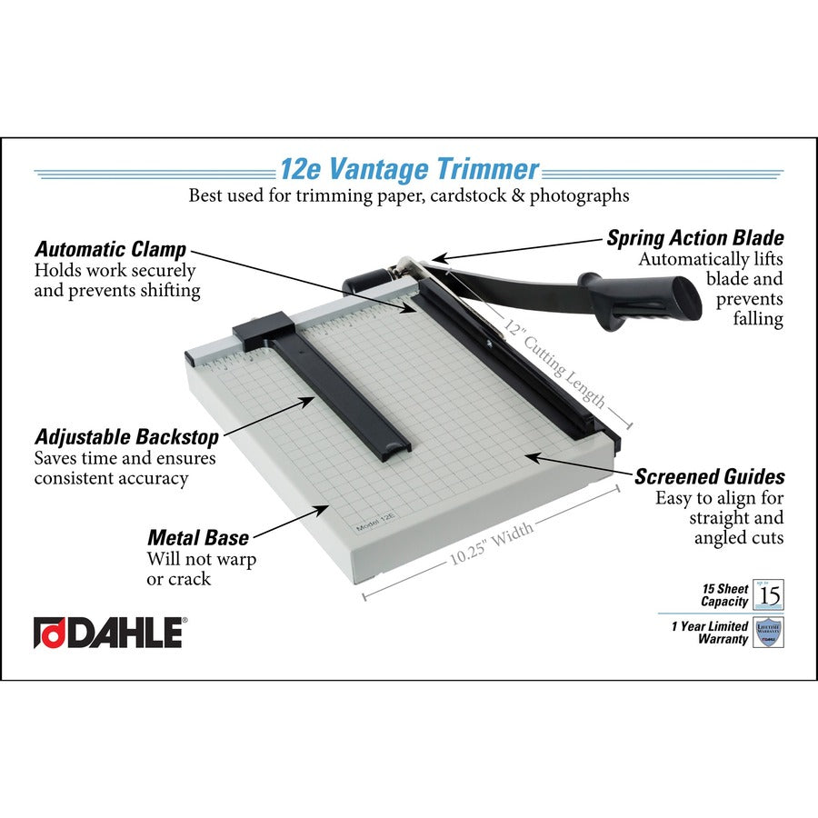 Dahle Vantage 12e Guillotine Paper Trimmer - Alternate-Image5