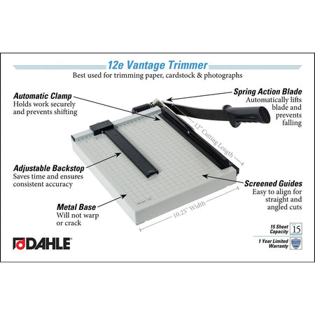 Dahle Vantage 12e Guillotine Paper Trimmer - Alternate-Image5
