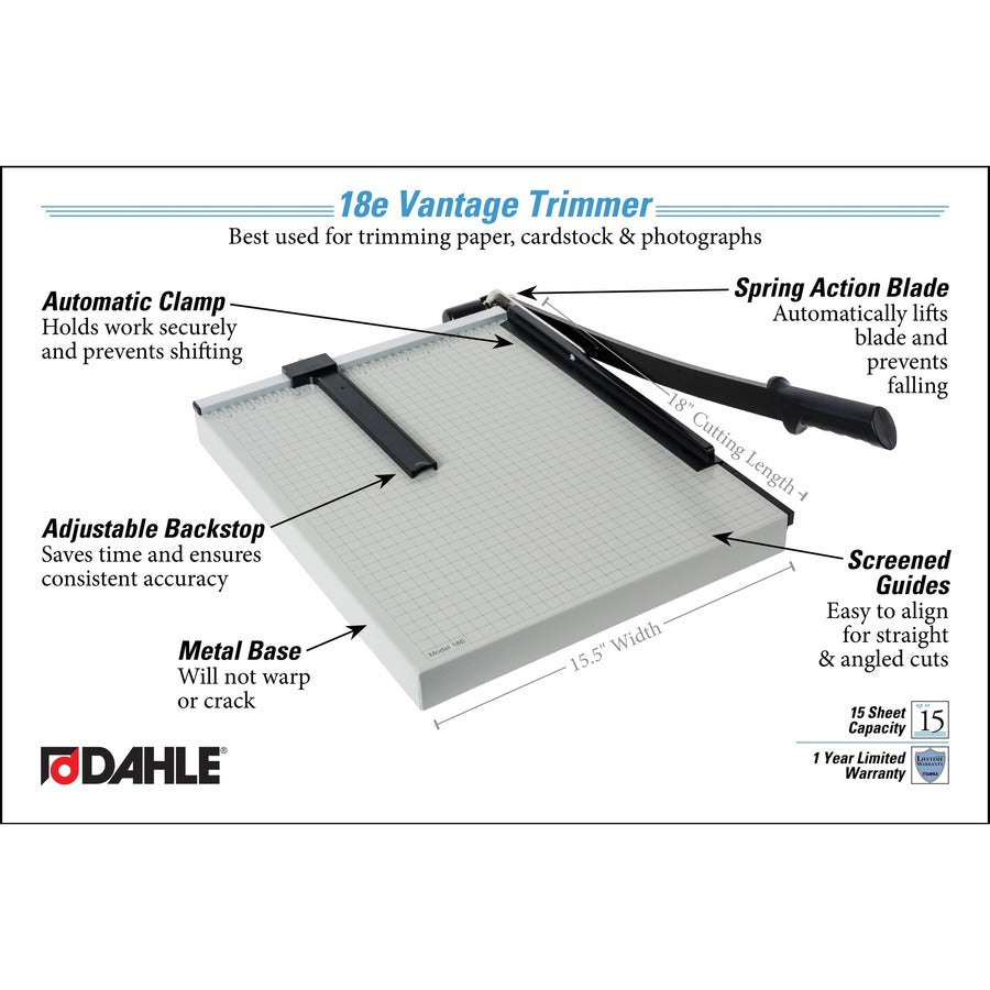 Dahle Vantage 18e Guillotine Paper Trimmer - Alternate-Image8