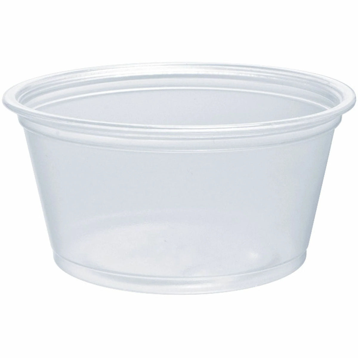 Dart 2 oz Portion Container - Contact Clear - Microwave Safe - 125/Pack - Food Storage