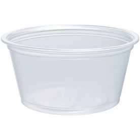 Dart 2 oz Portion Container - Contact Clear - Microwave Safe - 125/Pack - Food Storage