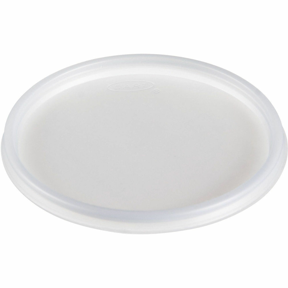 Dart 20 oz HIPS Plastic Non-vented Lid - Translucent - Breakroom - 4.2’’ Diameter - Cups
