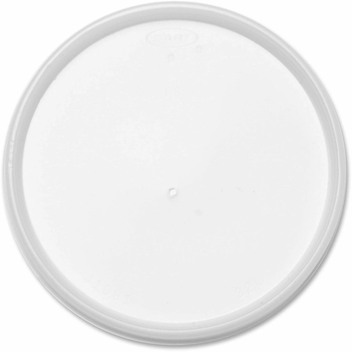 Dart 4.8’’ HIPS Plastic Vented Lids - Translucent - 100/Pack - Cups
