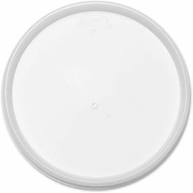 Dart HIPS Plastic Vented Lids - 4.8’’ Diameter - High Impact Polystyrene (HIPS) - Translucent - 100/Pack - 10 / Carton