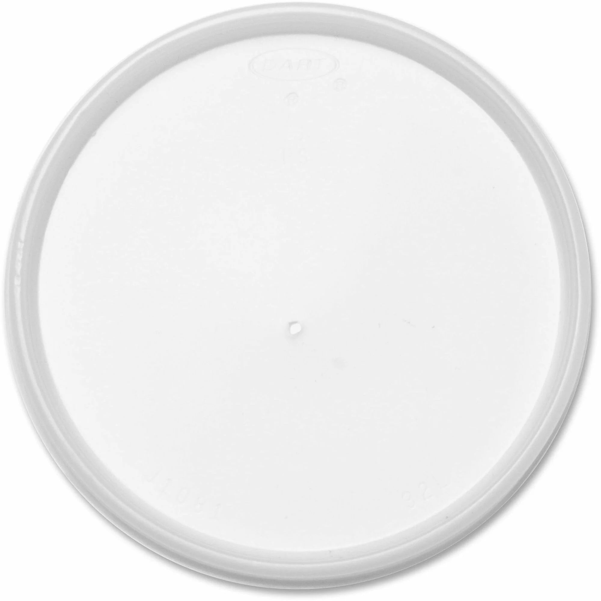 Dart 4.8’’ HIPS Plastic Vented Lids - Translucent - 100/Pack - Cups