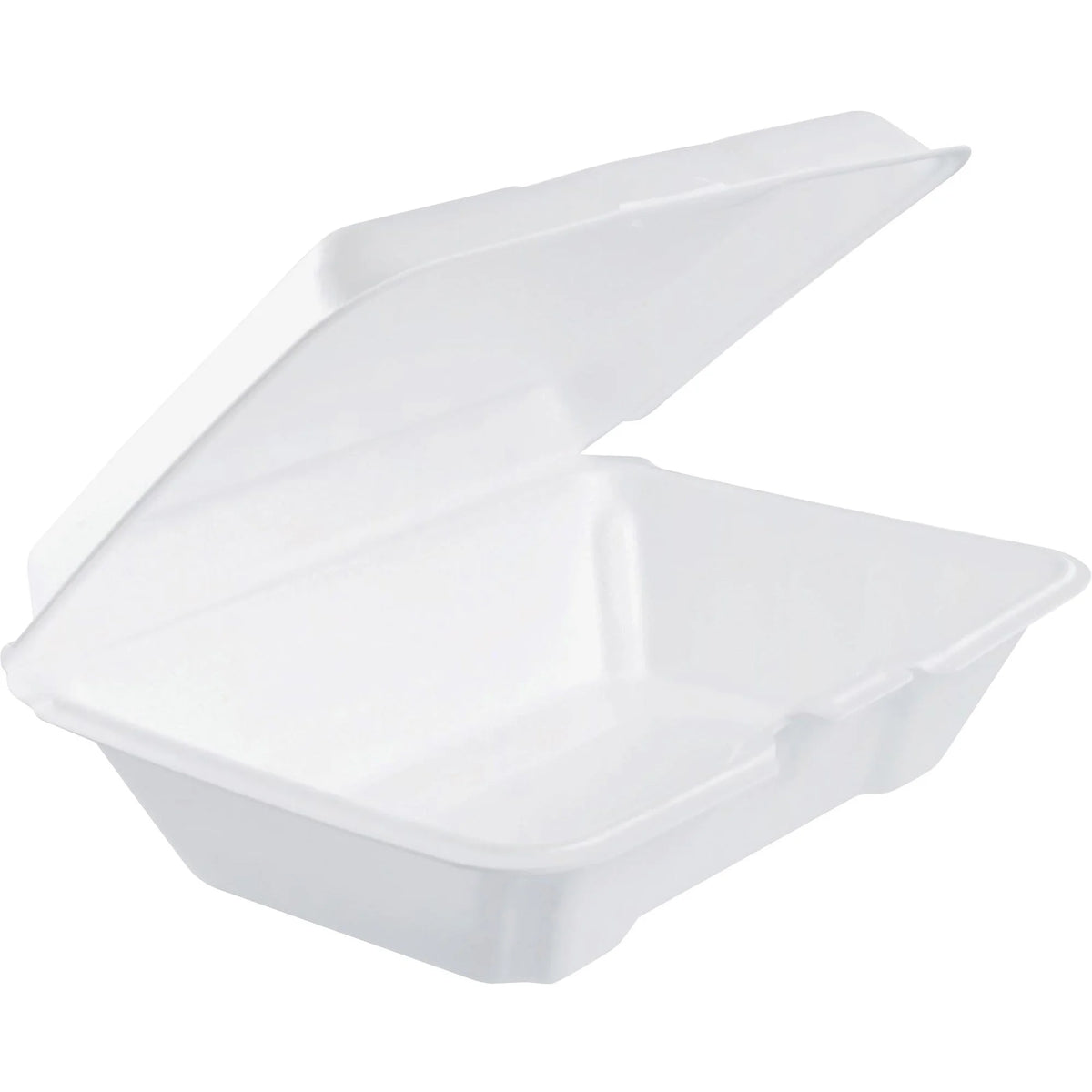 Dart Insulated Foam Hinged Lid Containers - 200/Carton - Transport with Ease - Food Storage