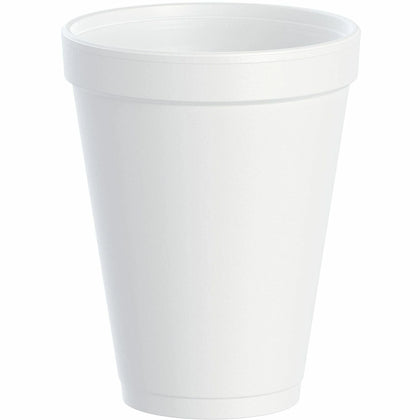 Dart J Cup 12 oz Insulated Foam Cups - Ideal for Hot and Cold Drinks