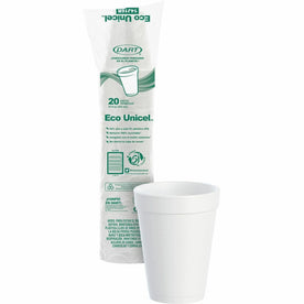 Dart J Cup 14 oz Squat Insulated Foam Cups - 25/Pack