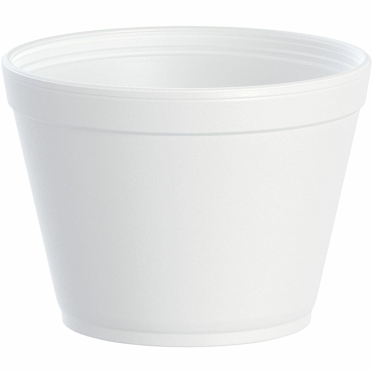Dart J Cup 16 oz Foam Food Containers - fl - Round - White - Sauce Ice Cream - 25/Pack - 20 / Carton - Storage