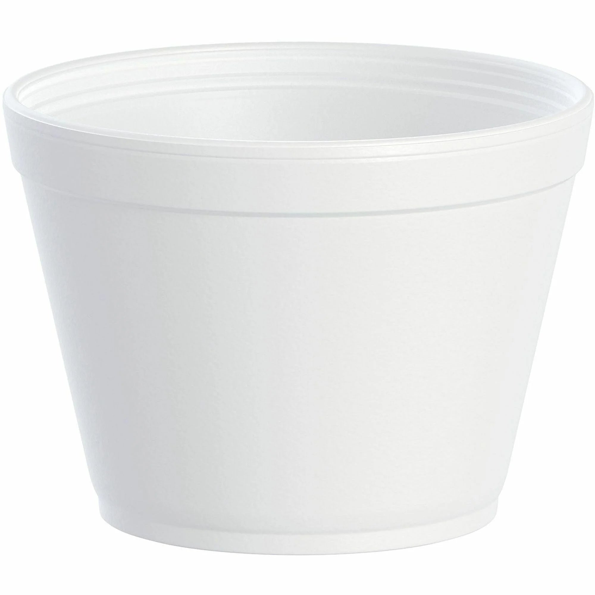Dart J Cup 16 oz Foam Food Containers: White Round Containers for Sauce & Ice Cream - Storage