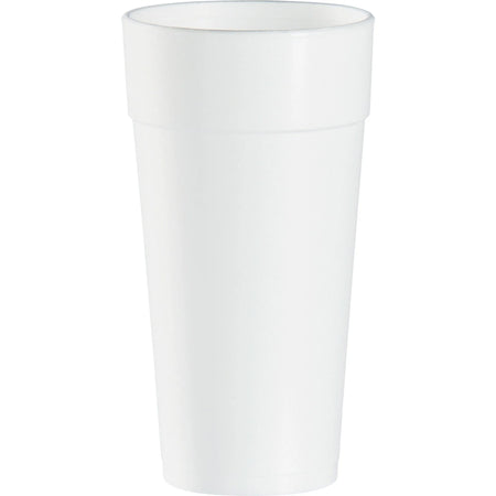 Dart J Cup 24 oz Insulated Foam Cups: White fl - 20/Bag - Cups