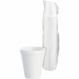 Dart J Cup 8 oz Insulated Foam Cups - fl - White - Tea Coffee Juice Soft Drink Hot Cold Cappuccino