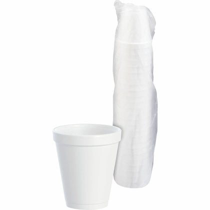 Dart J Cup 8 oz Insulated Foam Cups - Perfect for Hot and Cold Drinks
