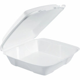 Dart Large Foam Trays: Convenient 1-Compartment Carryout Solution - Food Storage