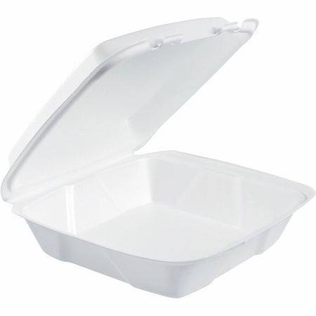 Dart Large Foam Trays: Convenient 1-Compartment Carryout Solution - Food Storage