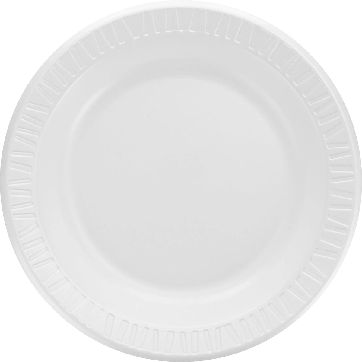 Dart Quiet Classic 10-1/4’’ Foam Plates - White - Glossy Finish