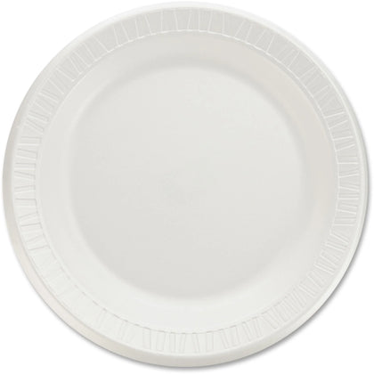 Dart Quiet Classic 9’’ Foam Plates - White - 125/Pack - 4 Carton