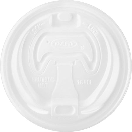 Dart Reclosable Hot Beverage Cup Lid - White - 100/Pack - 10 / Carton - Cups