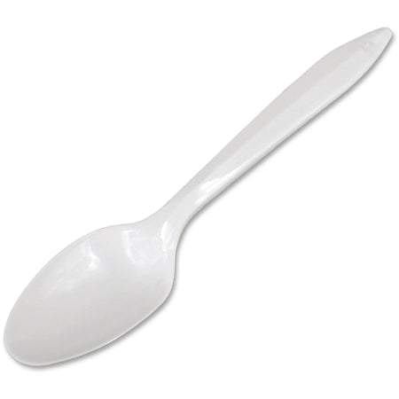 Dart Style Setter Medium-weight Plastic Cutlery White 1000 / Carton Teaspoon Disposable (DCCS6BW)