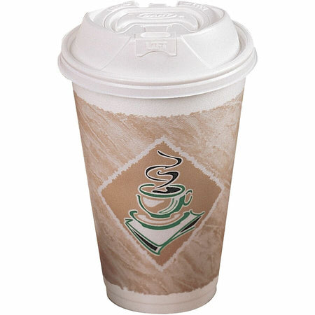 Dart ThermoGlaze 20 oz Design Insulated Foam Cups - fl - White - Hot Drink Cold - 25/Bag - Carton