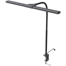 Data Accessories Company Clamp-On LED Desk Lamp - 20’’ Height x 18’’ Width - Bulb - Flexible Neck Gooseneck Dimmable