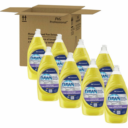 Dawn Lemon Scent Concentrated Pot/Pan Detergent - 38 fl oz - 8/Carton - Dish/Dishwasher Detergents