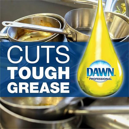 Dawn Lemon Scent Dish Detergent - 38 fl oz - Grease Soil Food Remover - Dish/Dishwasher Detergents