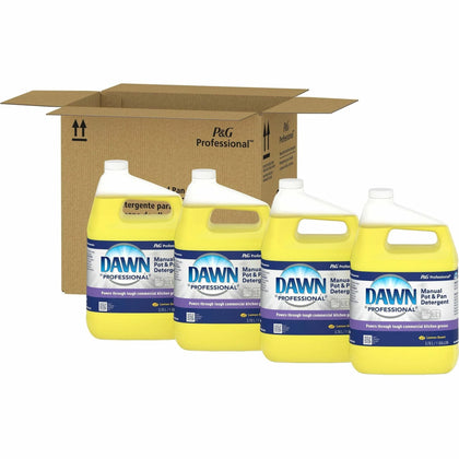 Dawn Lemon Scent Pot/Pan Detergent - 128 fl oz - Long Lasting - Dish/Dishwasher Detergents