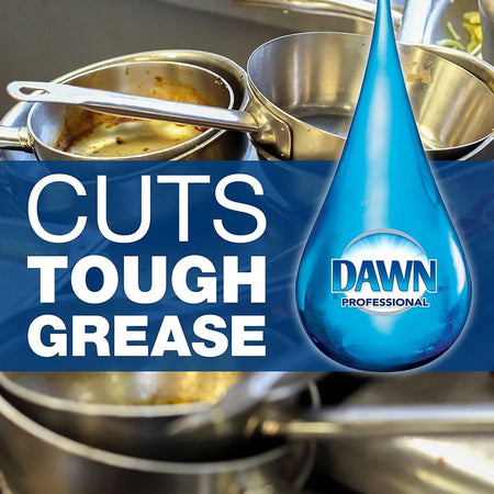 Dawn Manual Pot/Pan Detergent - 128 oz - Original Scent - Grease & Soil Remover - Dish/Dishwasher Detergents