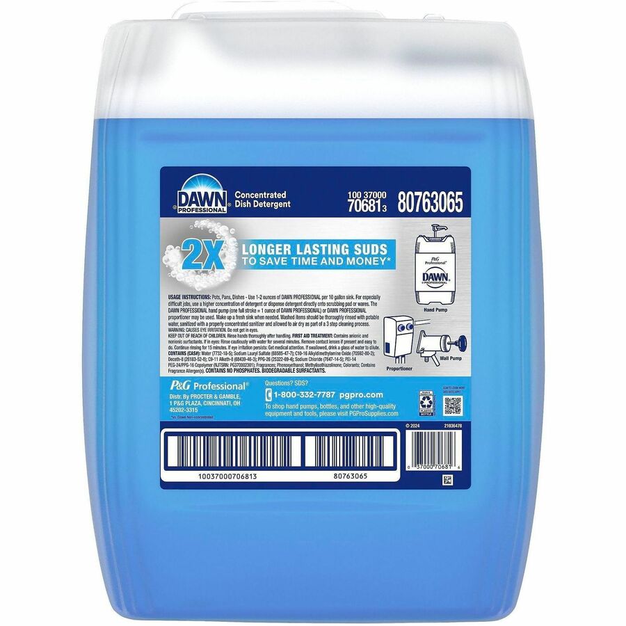 Dawn Manual Pot & Pan Detergent - Rear
