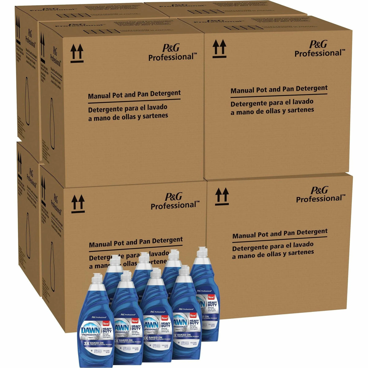 Dawn Manual Pot/Pan Detergent - Heavy Duty - 38 fl oz - 512/Pallet - Dish/Dishwasher Detergents