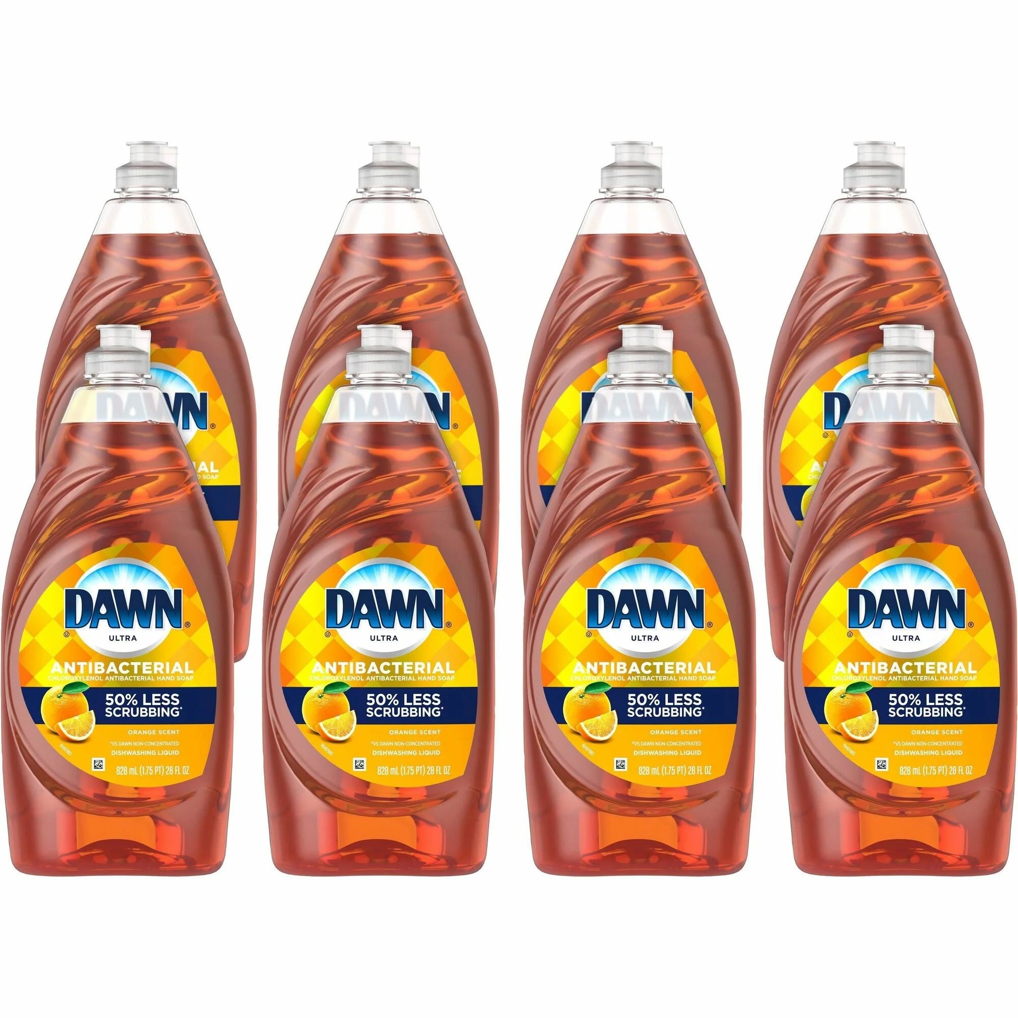 Dawn Ultra Antibacterial Dish Soap: Citrus Scent 28 fl oz - 8/Carton - Dish/Dishwasher Detergents