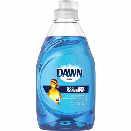 Dawn Ultra Dish Liquid Soap - Original Scent - 7.5 fl oz - Spill Resistant - Blue Bottle - Dish/Dishwasher Detergents