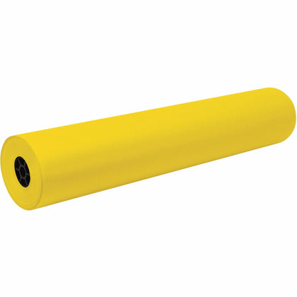 Decorol Flame-Retardant Art Paper Roll - Yellow Sulphite - 7’’x36’’x1000 ft - Rolls/Tissue