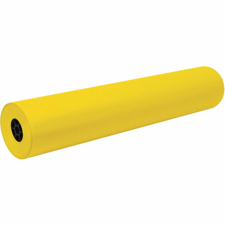 Decorol Flame-Retardant Art Paper Roll - Yellow Sulphite - 7’’x36’’x1000 ft - Rolls/Tissue