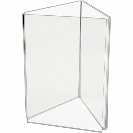 Deflecto 3-Sided Sign/Menu Holder - 2000