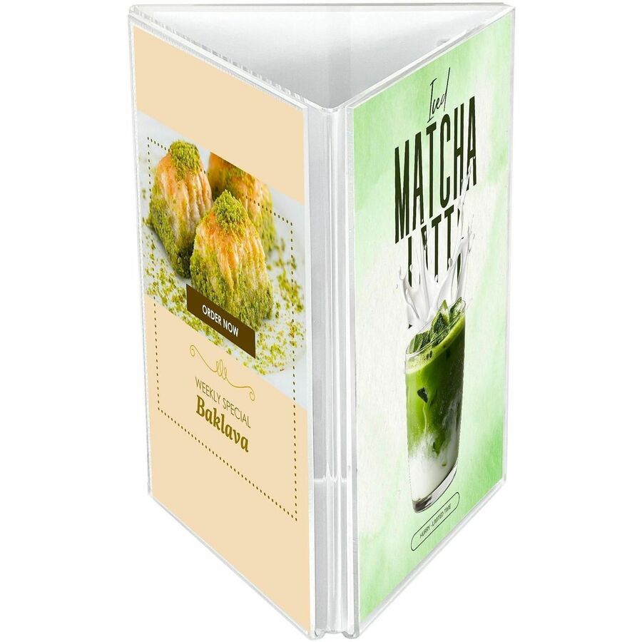 Deflecto 3-Sided Sign/Menu Holder - Alternate-Image2