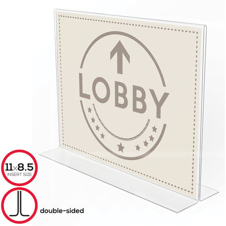 Deflecto Anti-Glare Double-sided Sign Holder - Alternate-Image3