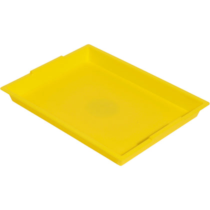 Deflecto Antimicrobial Finger Paint Tray - Yellow Polypropylene for Painting - Arts & Crafts Kits/Accessories