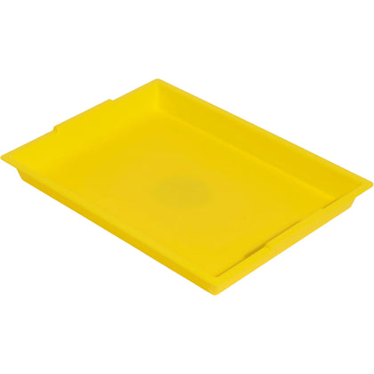 Deflecto Antimicrobial Finger Paint Tray - Yellow Polypropylene for Painting - Arts & Crafts Kits/Accessories
