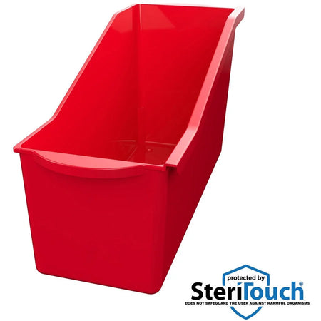 Deflecto Antimicrobial Kids Book Bin: Lightweight Portable Storage Solution - Classroom Organizers