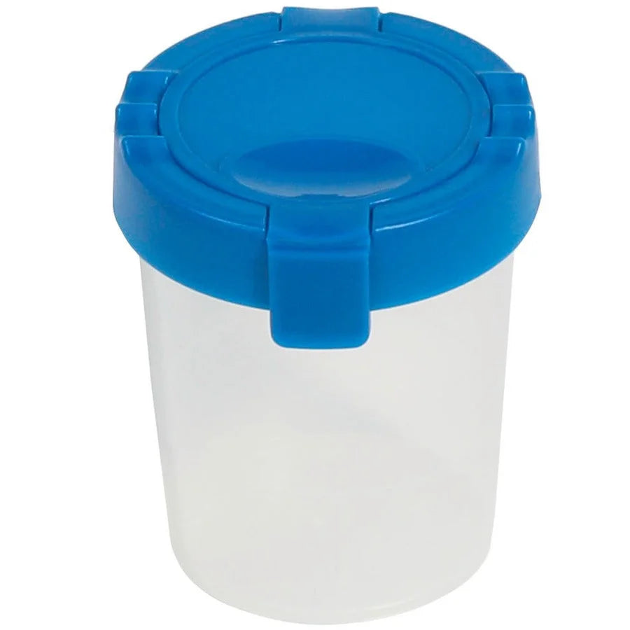 Deflecto Antimicrobial Kids No Spill Paint Cup: Blue Cup for Mess-Free Painting - Arts & Crafts Kits/Accessories