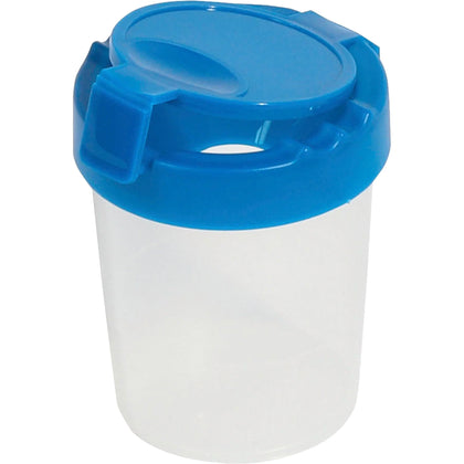 Deflecto Antimicrobial Kids No Spill Paint Cup: Blue Cup for Mess-Free Painting - Arts & Crafts Kits/Accessories