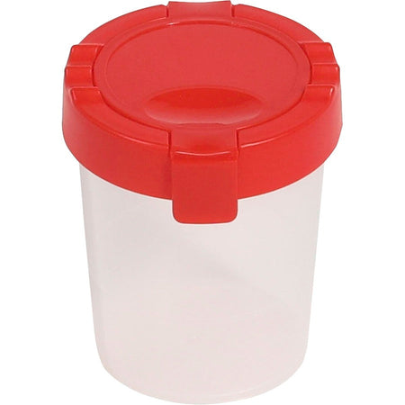 Deflecto Antimicrobial Kids No Spill Paint Cup Red - Front